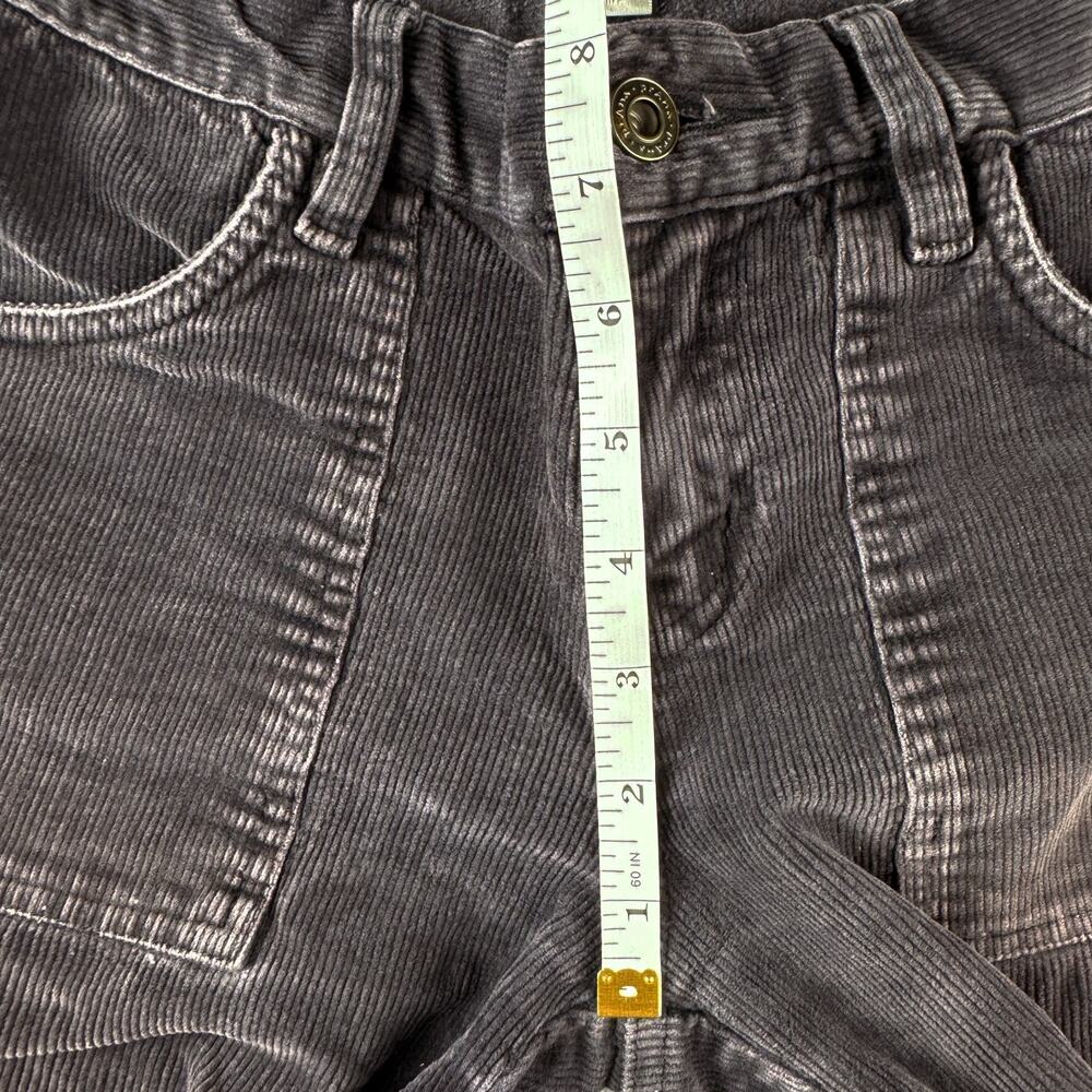 prAna Womens Size 6 Corduroy Pants Gray Purple Bootcut Patch Pocket Stretch - Picture 16 of 16